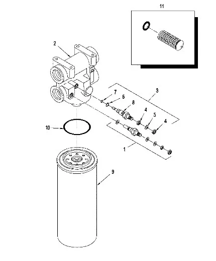 302557A2 - Датчик температуры гидравлики в корпусе фильтра TJT9/St.