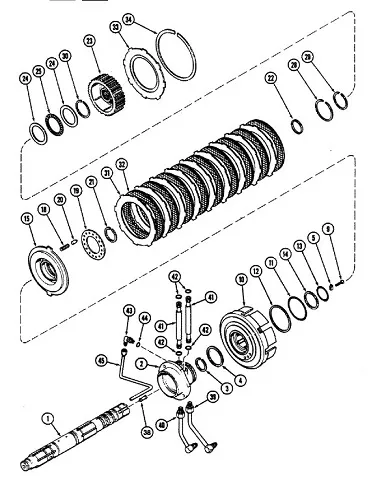 1963876C1 - Кольцо стопорн. муфты сцепления осн. между КПП скор. и диап. TGT8./Mg.