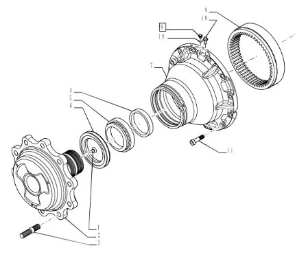 87708466 - Комплект планетарных шестерен